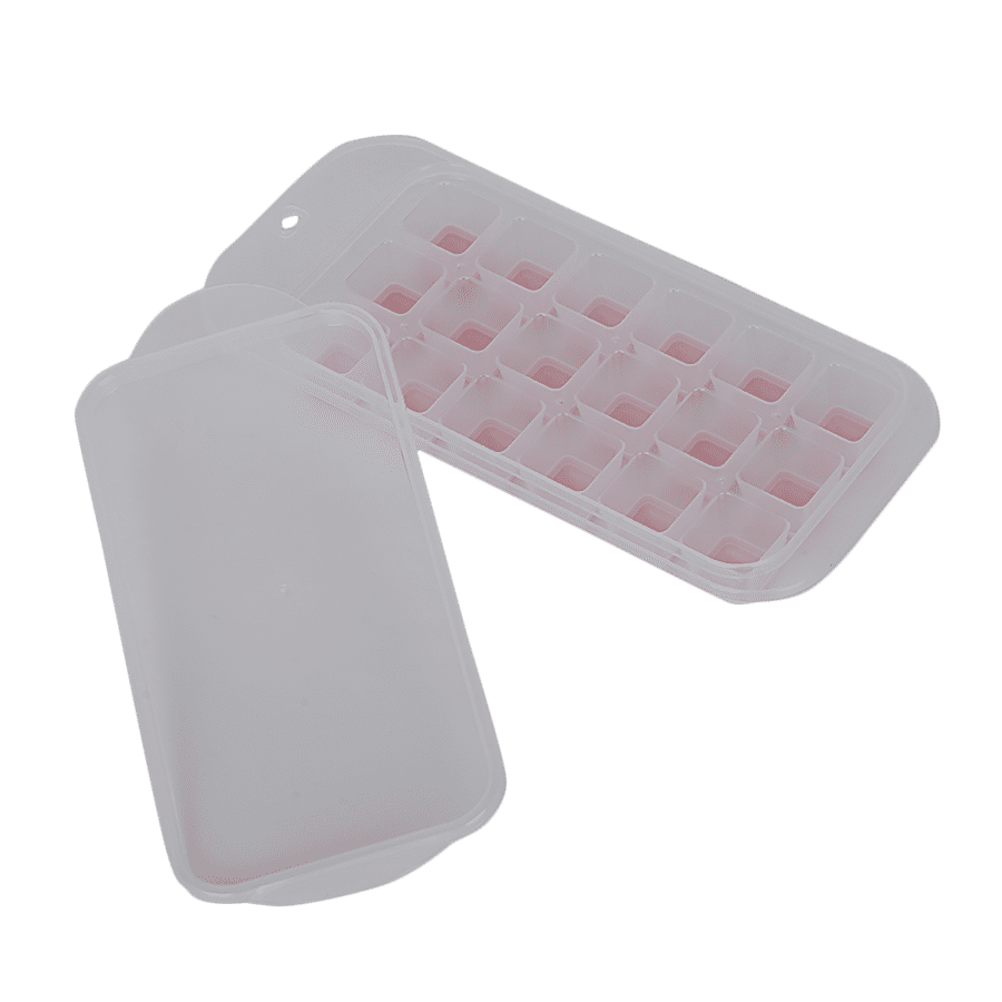 HuiHuang Plastic & Silicone Ice Tray - Pink