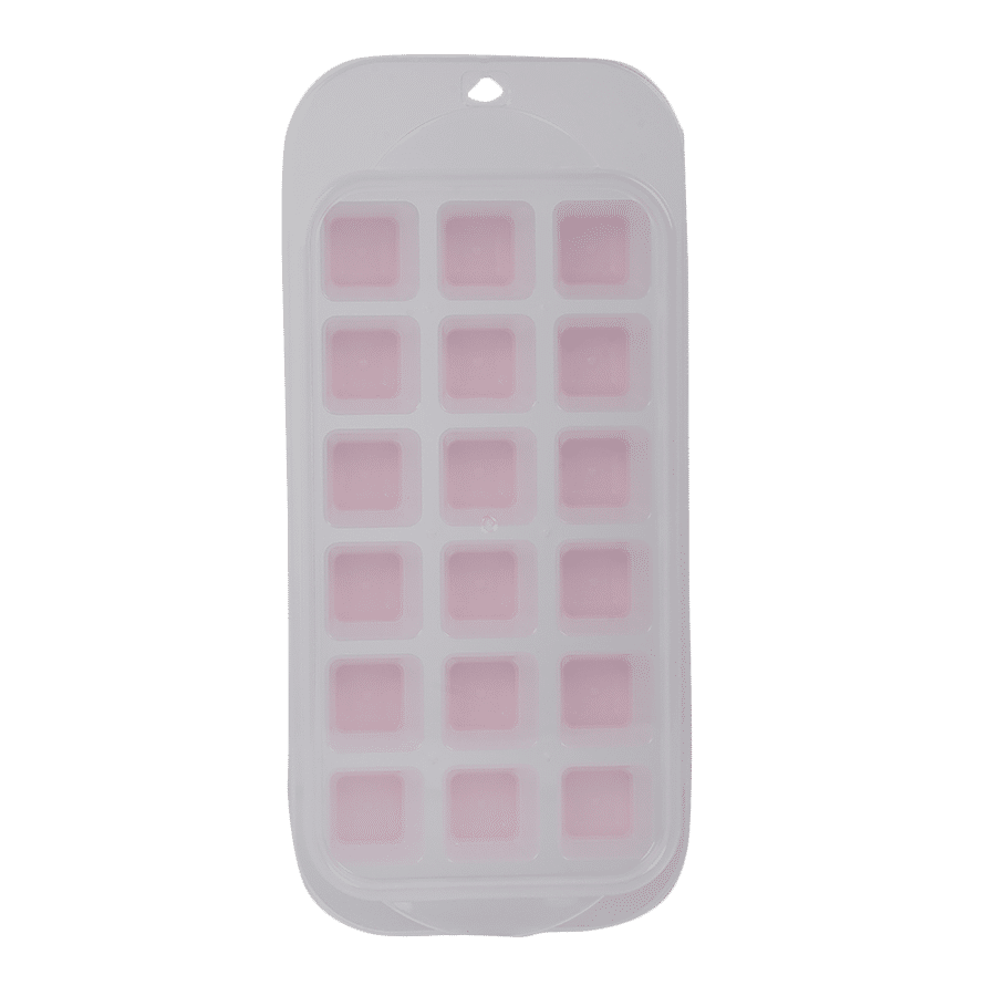 HuiHuang Plastic & Silicone Ice Tray - Pink