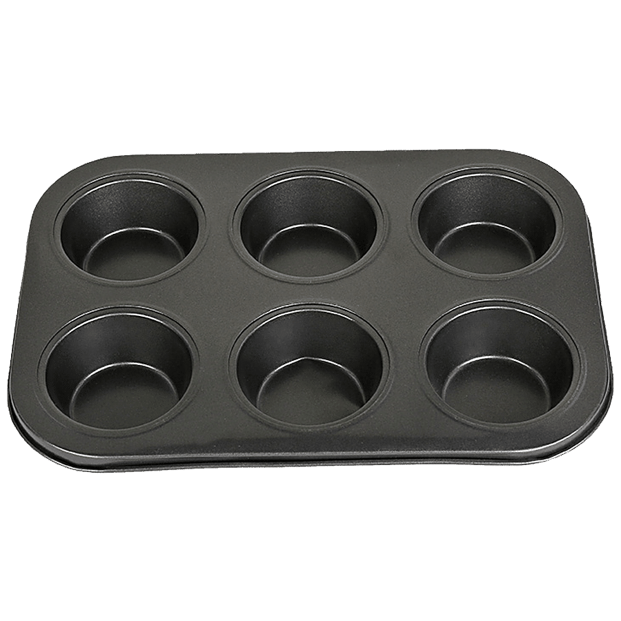 Omega Aluminium Muffin Tray -  6 Cavities