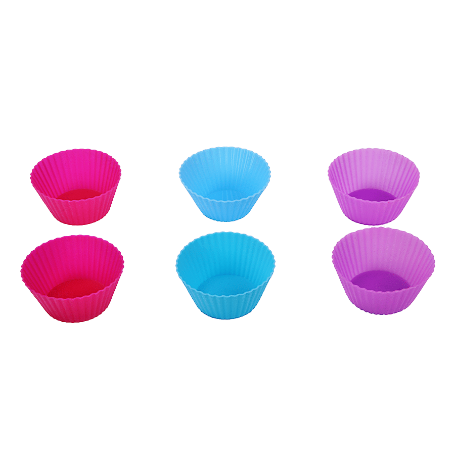 Petals Silicone Reusable Cupcake/Muffin Cake Moulds - 7 Cm Top Dia