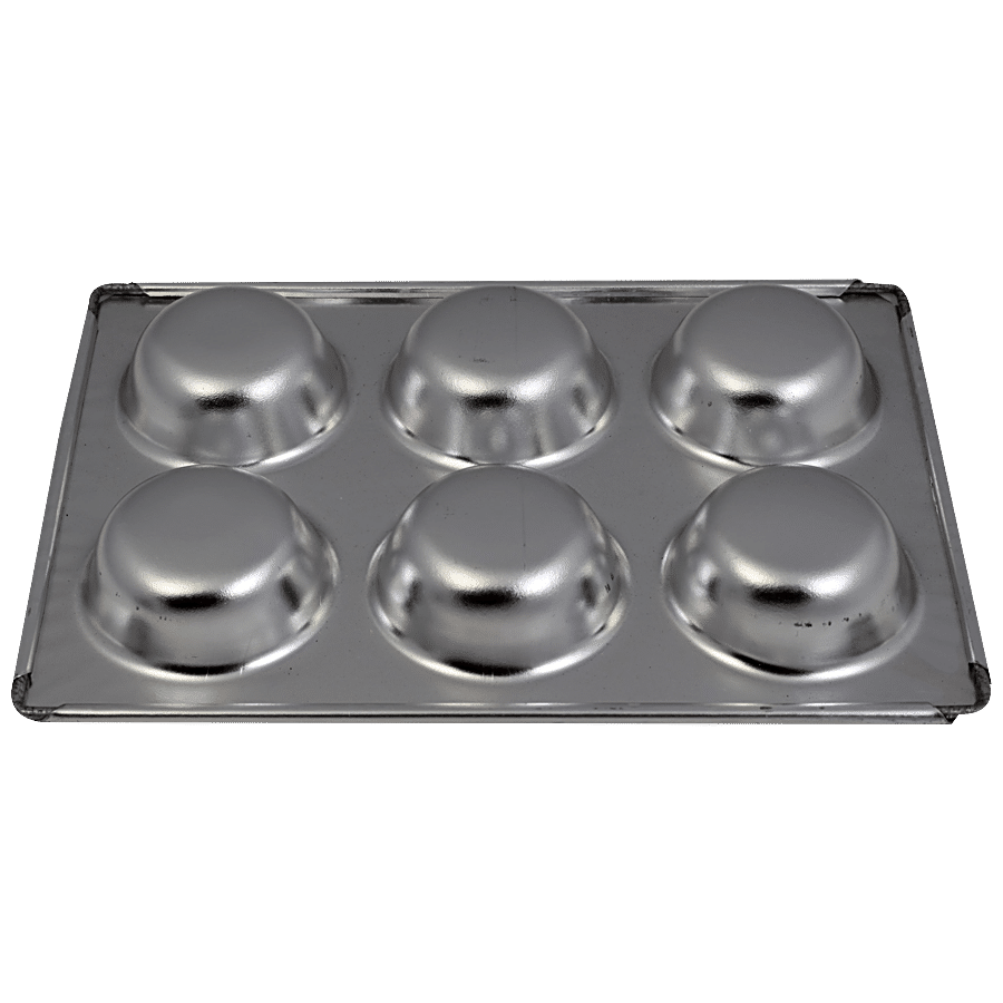 Rolex  Aluminium Muffin Bakeware Tray - 6 Cavity