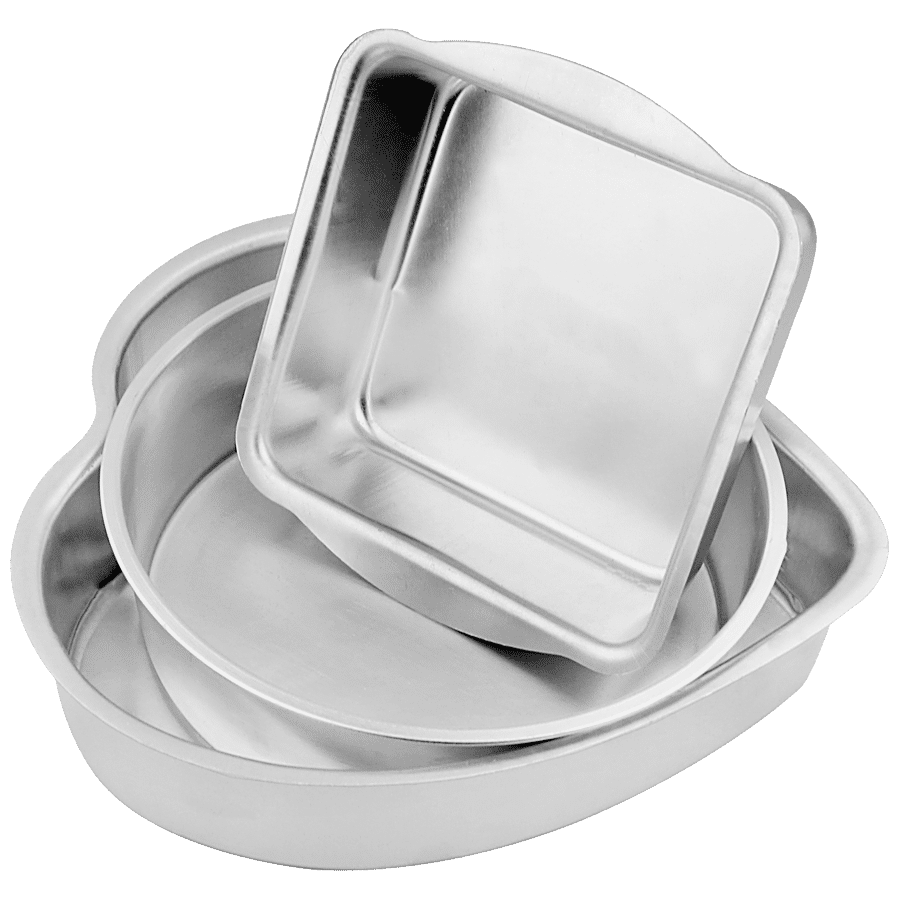 Segovia Aluminium Cake Mould Set Combo - Fast Heat Conduction