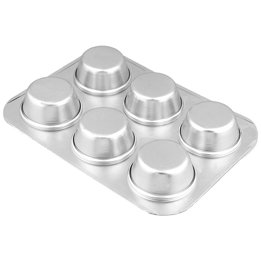 Segovia Aluminium Muffin Tray - With 6 Cavities