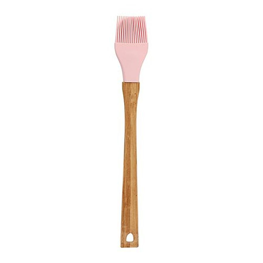 Casasunco Basting Brush Kitchen Oil Cooking Tool - Silicon Wooden