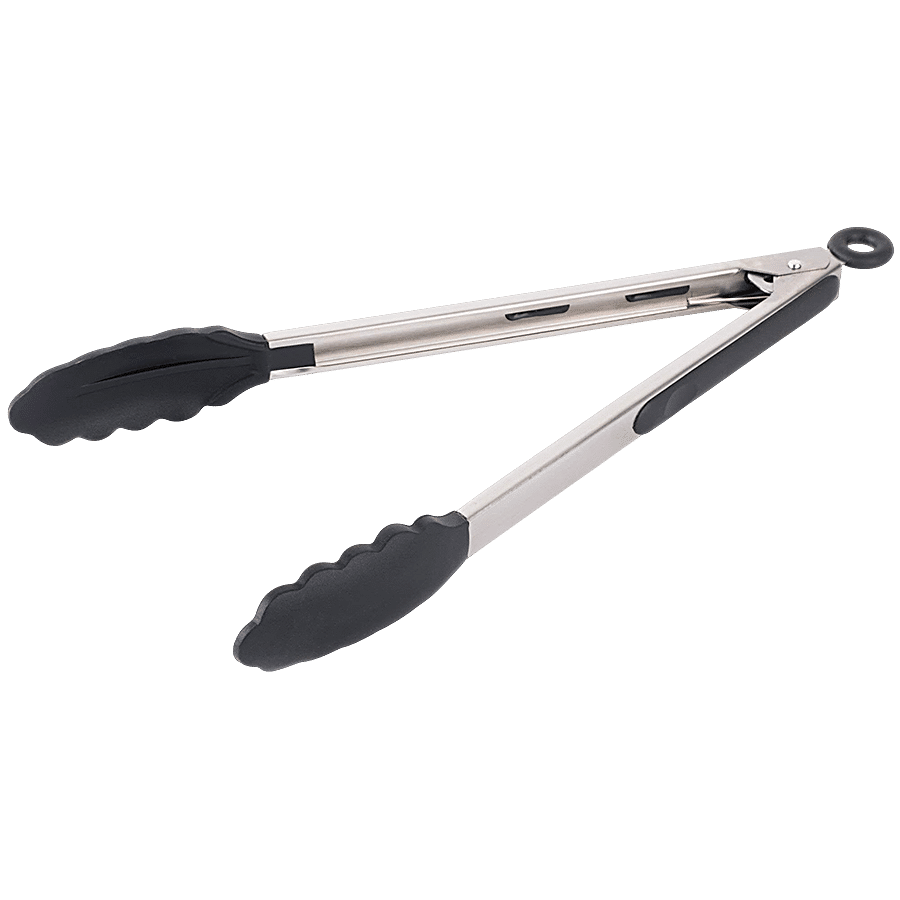 Femora Premium Silicone Tongs With Grip Handle - 30 cm