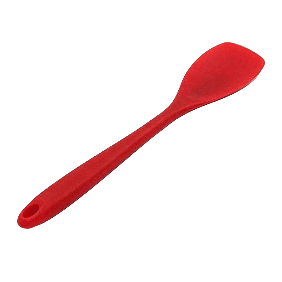 Femora Premium Virgin Silicone Spoon With Grip Handle - For Cooking