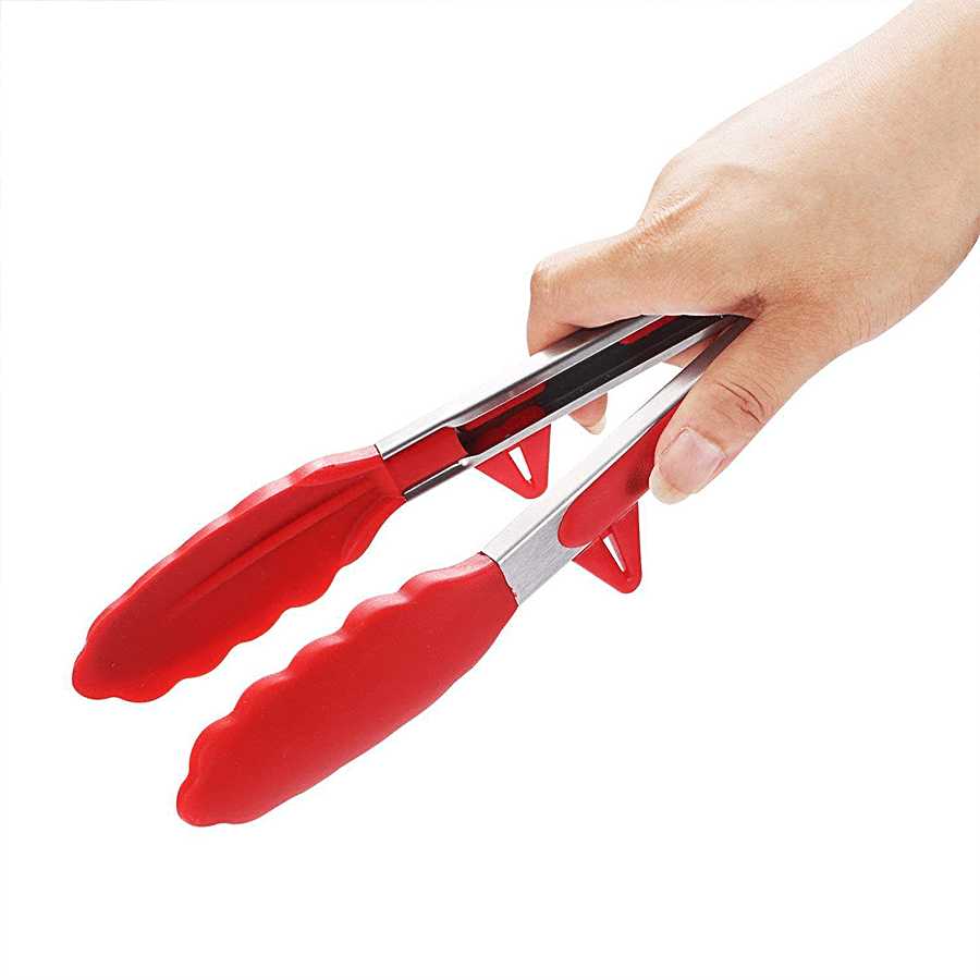 Femora Virign Silicone Food Tongs With Hook - 23 cm