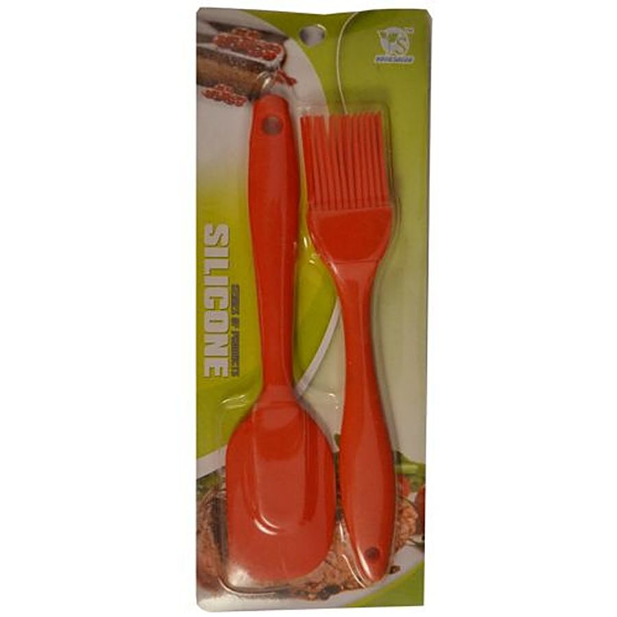 Yongsheng Cake Pastry Spatula & Brush - Small