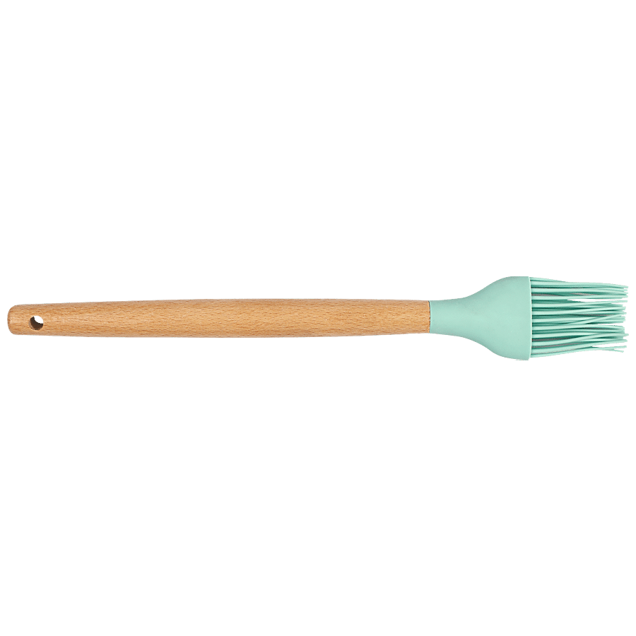 Yongsheng Silicone Basting Brush - Wooden Handle