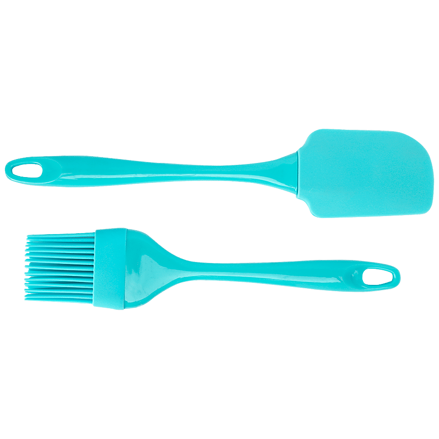 Yongsheng Silicone Brush & Spatula Plastic Handle - Small