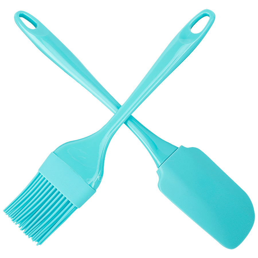 Yongsheng Silicone Brush & Spatula Plastic Handle - Small