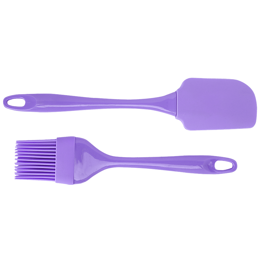 Yongsheng Silicone Brush & Spatula Plastic Handle - Small