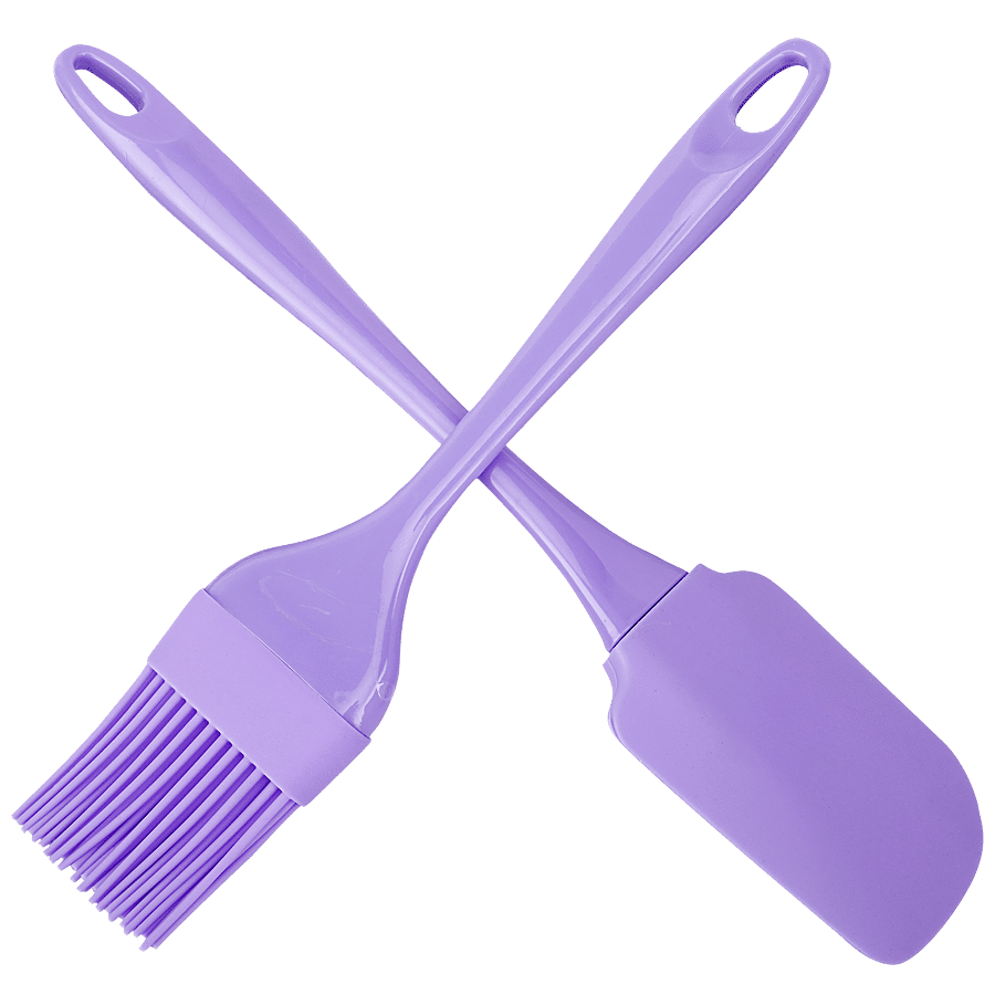 Yongsheng Silicone Brush & Spatula Plastic Handle - Small