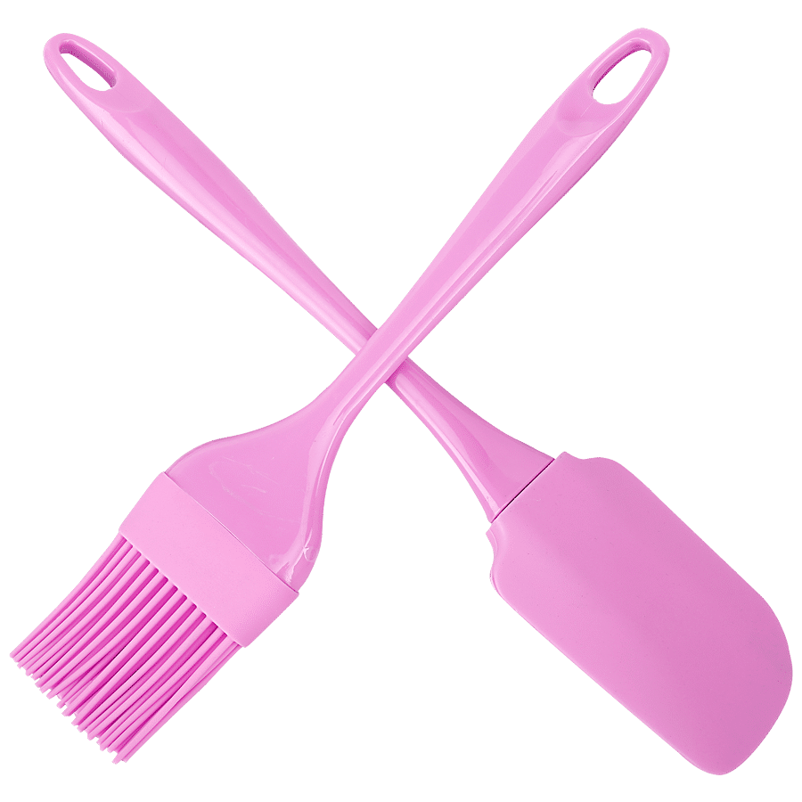 Yongsheng Silicone Brush & Spatula Plastic Handle - Small