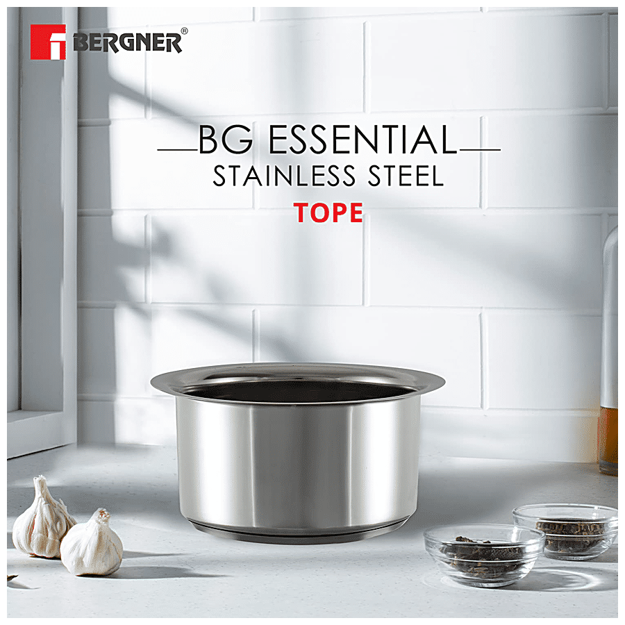 Bergner Essential Stainless Steel Patila/Tope - Induction Base