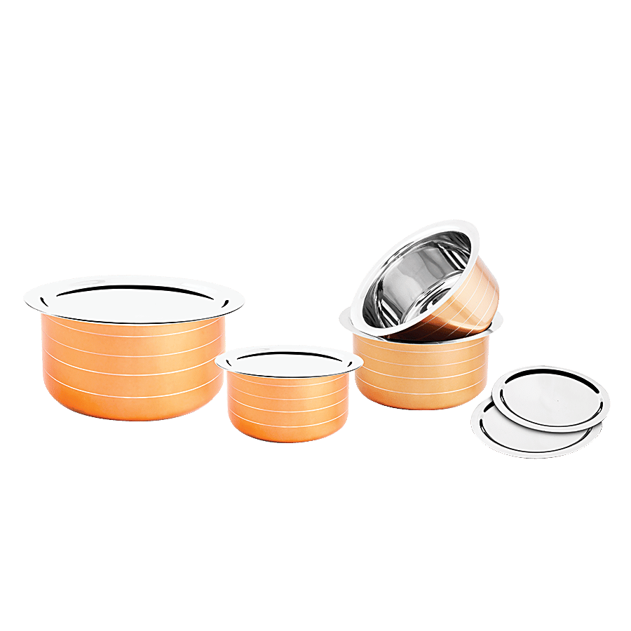 Classic Essentials Stainless Steel Tope-Patila Combo with Lids