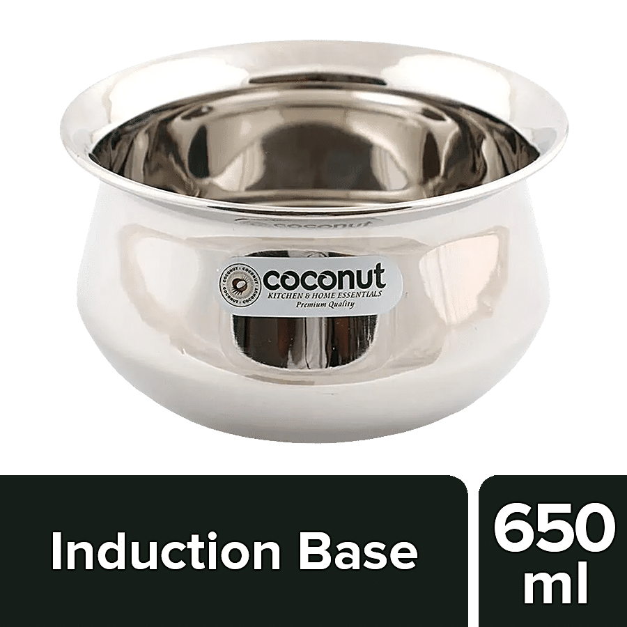 Coconut Stainless Steel Cook & Serve Cook & Serve Urli/Handi - 11 cm