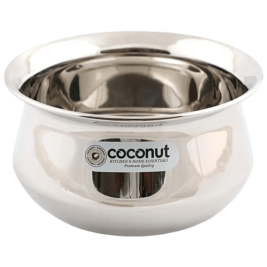 Coconut Stainless Steel Cook & Serve Cook & Serve Urli/Handi - 15.5 cm