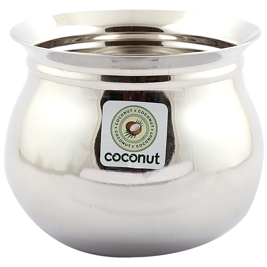 Coconut Stainless Steel Kanchi Handi - Strong