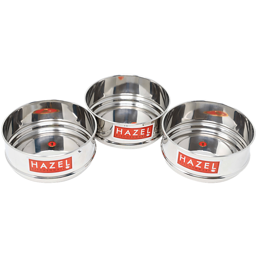 HAZEL Stainless Steel Cooker Dabba Set - Round