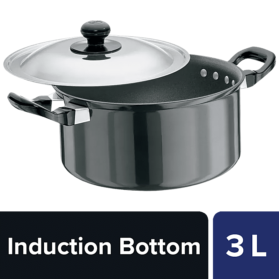 Hawkins Futura Hard Anodised Stew Pot - Induction Base