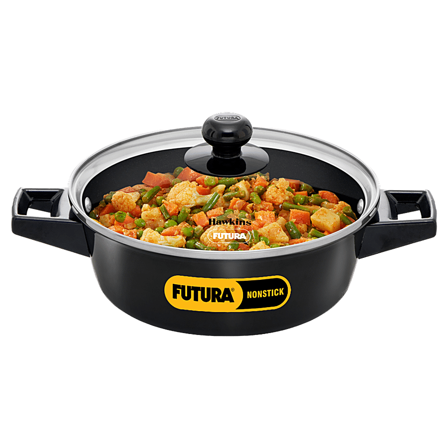 Hawkins Futura Non-stick Cook N Serve Casserole - With Glass Lid