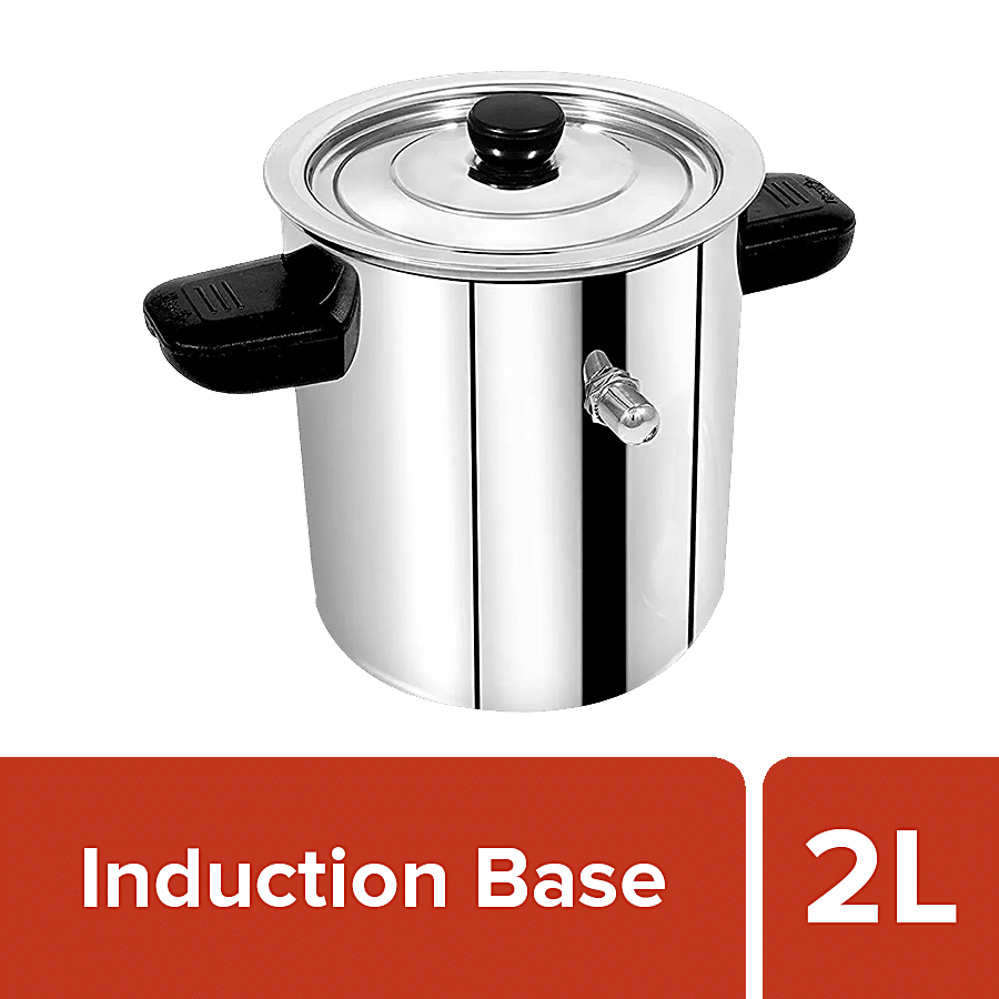 Pigeon Elegant Stainless Steel Tall Milk Boiler/Storage - Induction Base