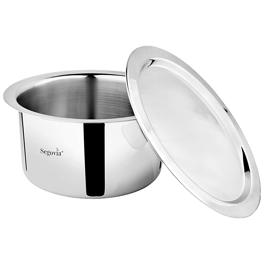 Segovia Stainless Steel Tope/Patila - With Lid