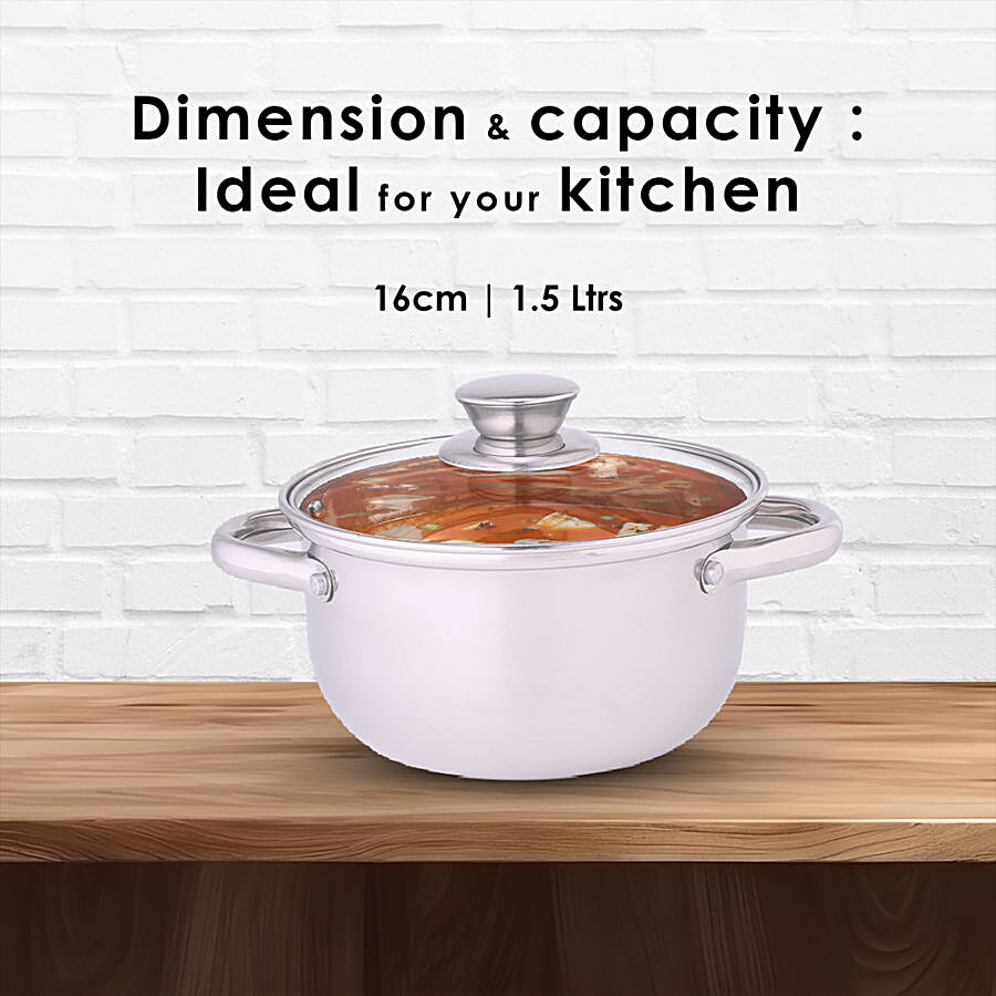 Wonderchef Nigella Cook & Serve - 16 cm With Lid