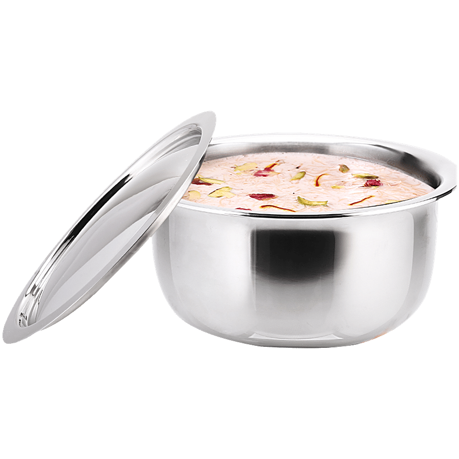 Wonderchef Nigella Tri-Ply Stainless Steel Cooking Pot - 14 cm