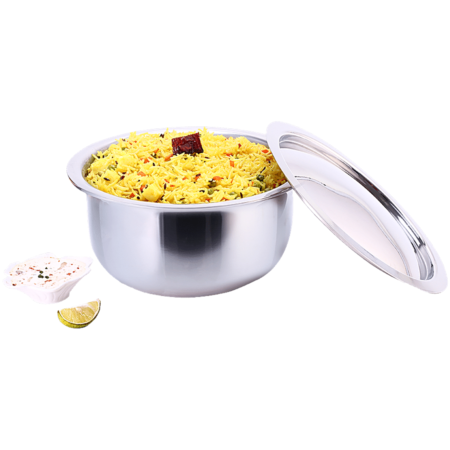 Wonderchef Nigella Tri-Ply Stainless Steel Cooking Pot - 18 cm