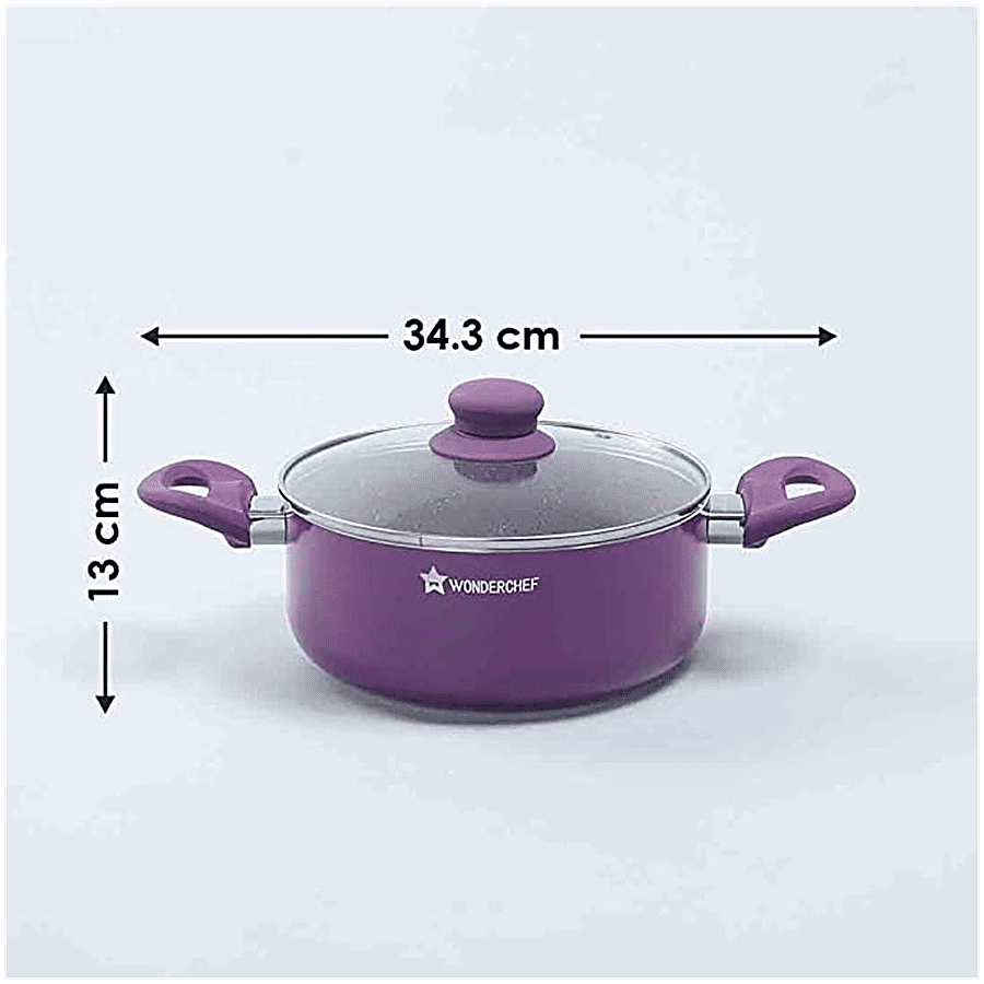 Wonderchef Royal Velvet Non-Stick Casserole - Induction Base