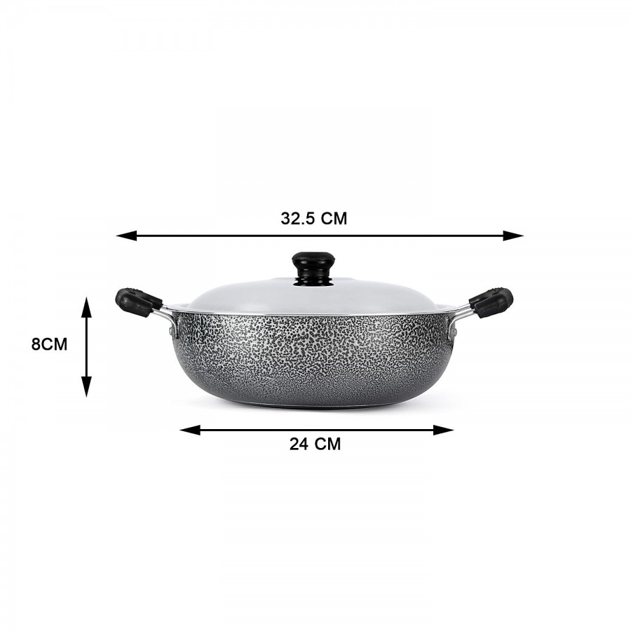 Anjali Aluminium Kadai - 2 Layer