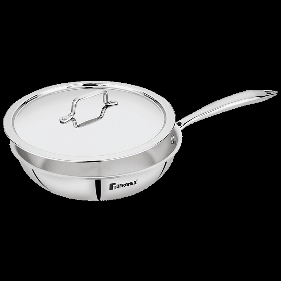 Bergner Tri-Pro Triply Stainless Steel Frypan - 3 Layer