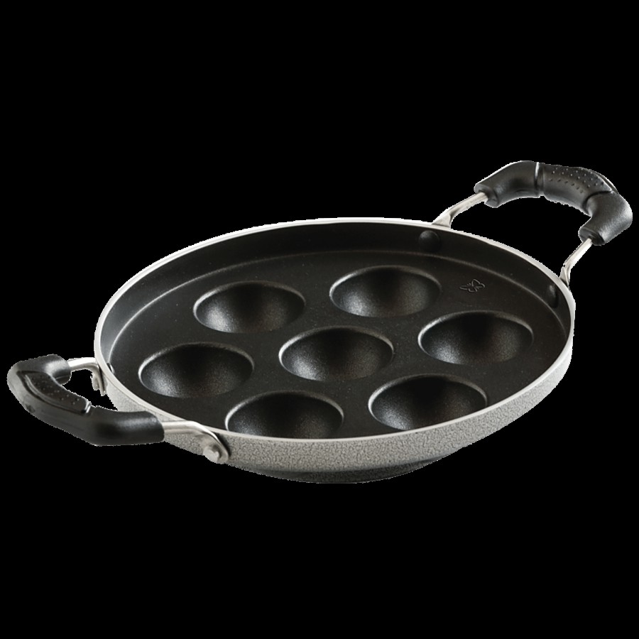 Butterfly Raga Non-Stick Aluminium Appam Patra/Paniyarakkal/Paddu Maker - 20 cm