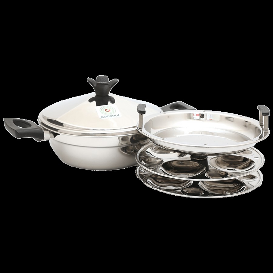 Coconut Stainless Steel Multi Purpose Kadai - Induction Base