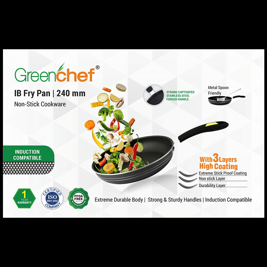 Greenchef Non-Stick Induction Base Frypan - 240 MM