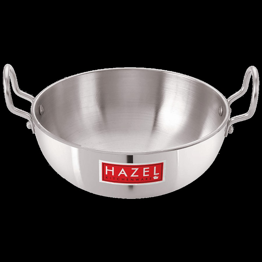 HAZEL Aluminium Kadai - Induction Base