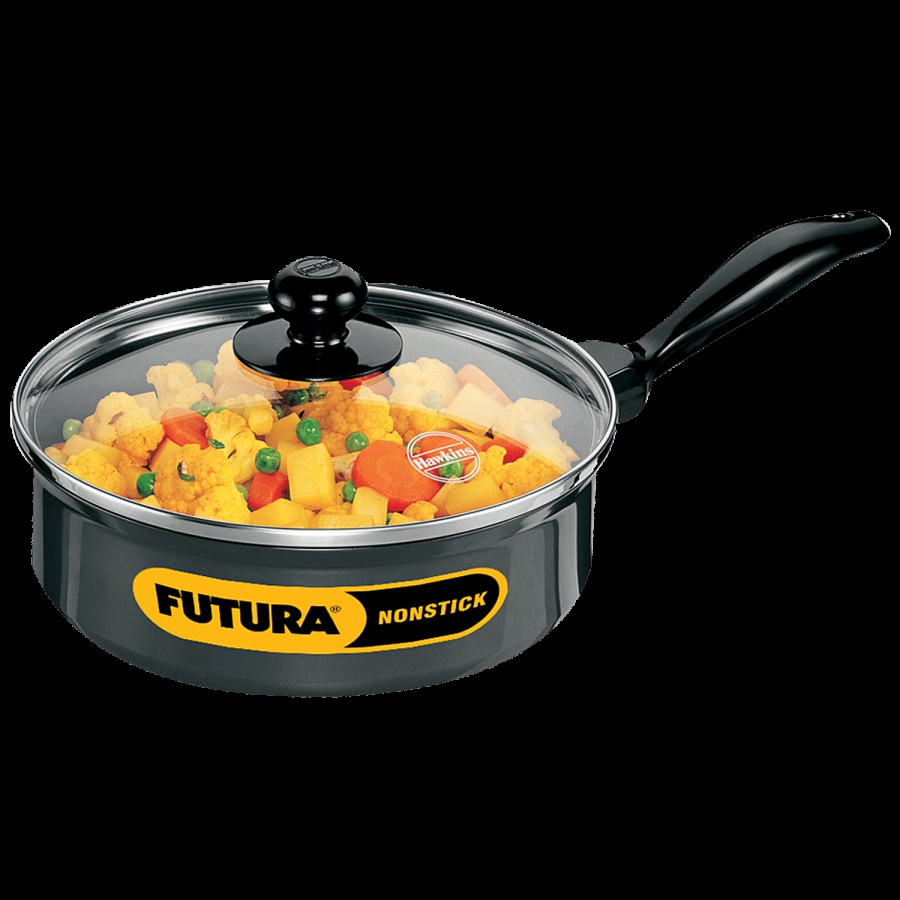 Hawkins Futura Hard Anodised Non-Stick Curry/Saute Pan - 20 cm