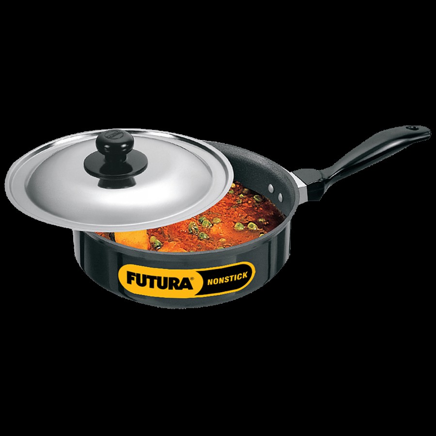 Hawkins Futura Hard Anodised Non-Stick Curry/Saute Pan - 20 cm