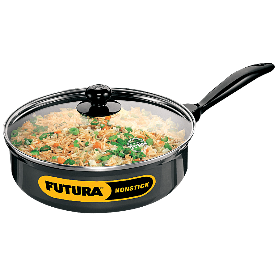 Hawkins Futura Hard Anodised Non-Stick Curry/Saute Pan - 24 cm