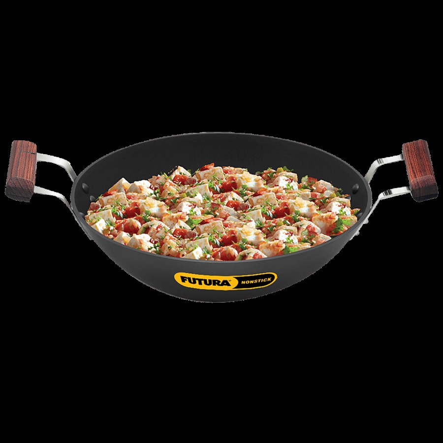 Hawkins Futura Hard Anodised Non-Stick Deep Fry Pan Flat Bottom - Non Stick