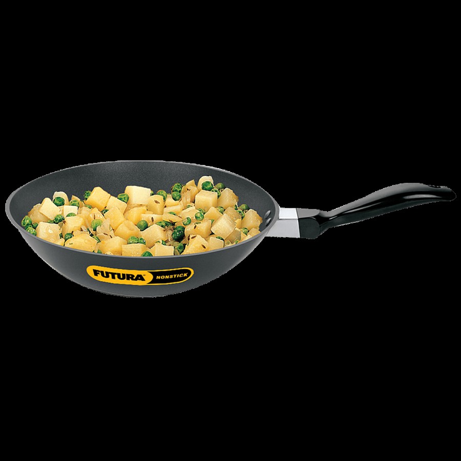 Hawkins Futura Hard Anodised Non-Stick Stir Deep Fry Pan - 26 cm