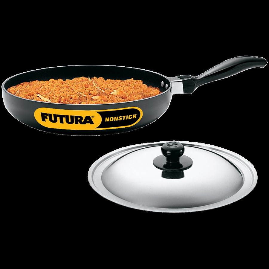 Hawkins Futura Non-Stick Aluminium Frying Pan- Rounded Sides