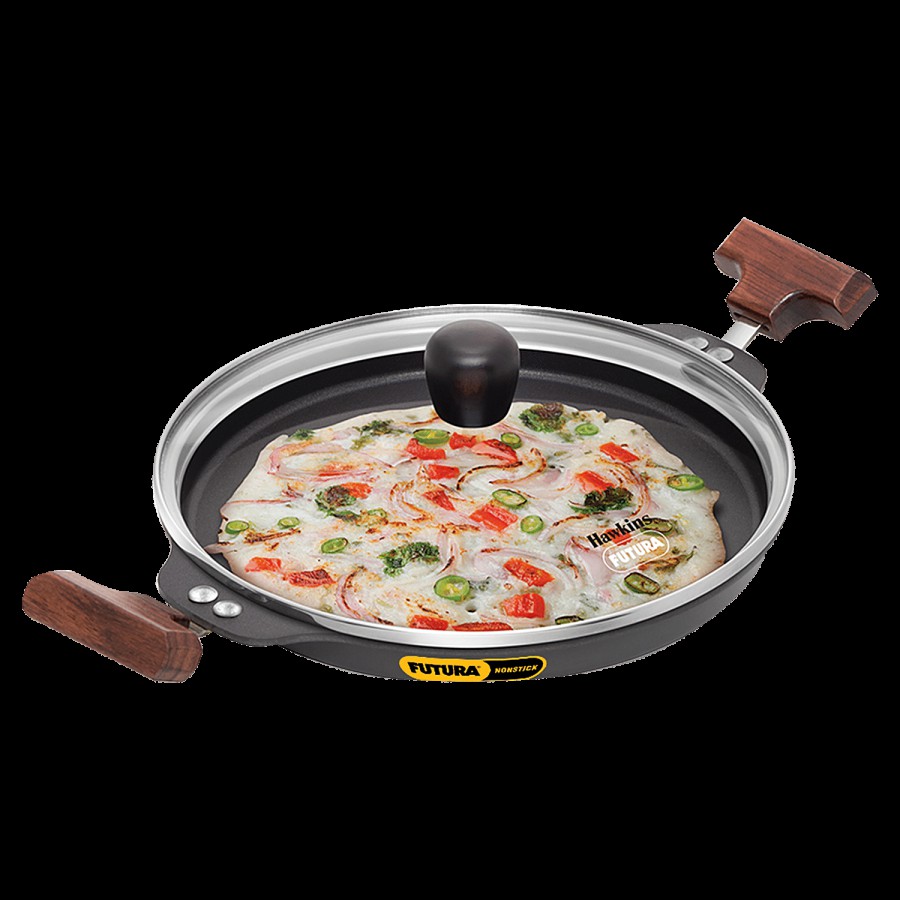 Hawkins Futura Non-stick Uttapam Pan - With Glass Lid