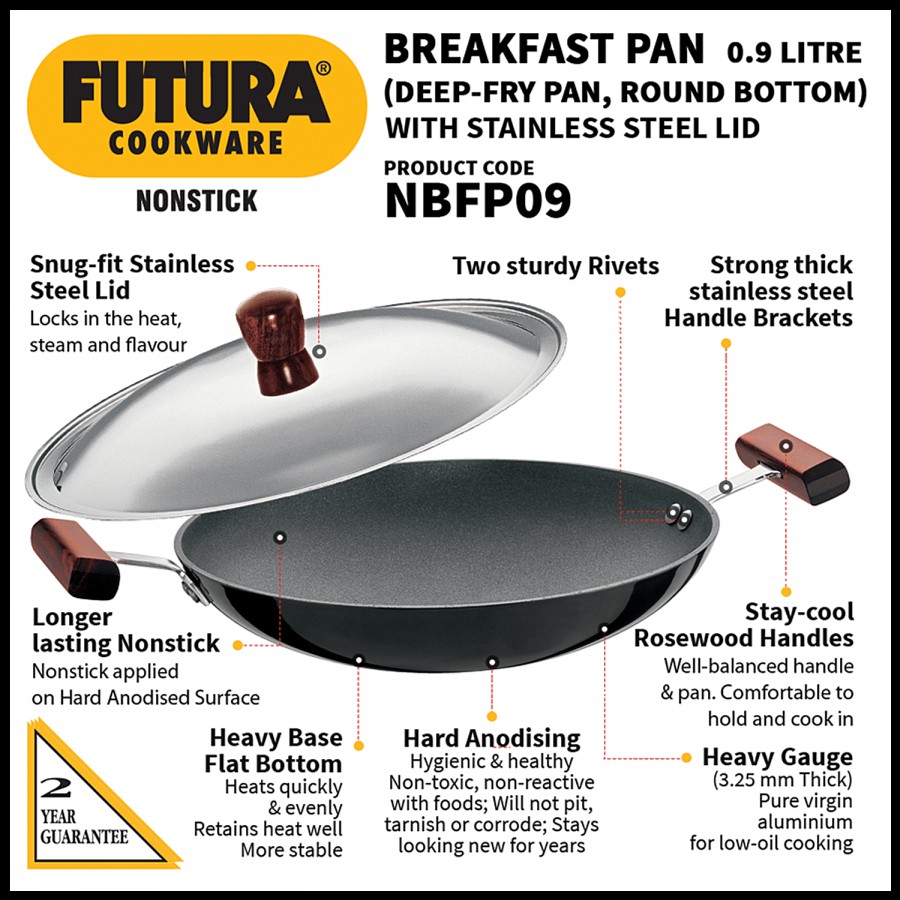 Hawkins Futura Nonstick Breakfast Pan - Round Bottom