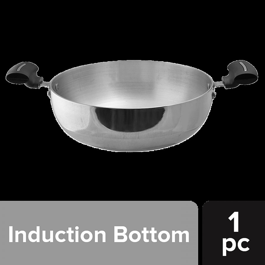 Kaviraj Aluminium Kadai - Induction Bottom