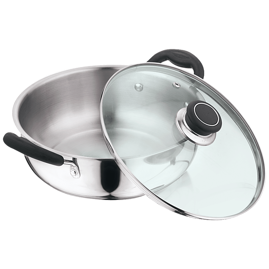 Kitchen Essentials Stainless Steel Kadai - Induction Base