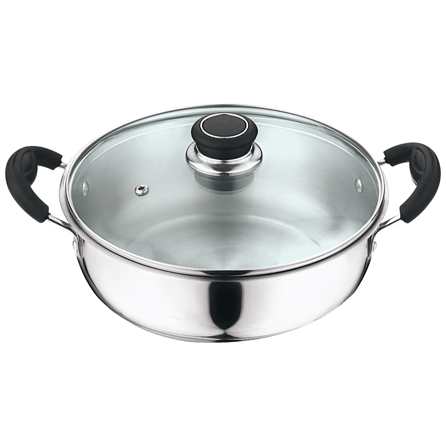 Kitchen Essentials Stainless Steel Kadai - Induction Base