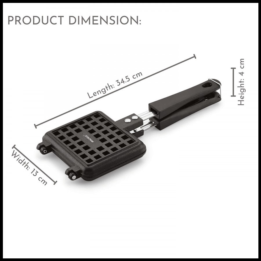 Magnus Aluminium Waffle Maker - Non Stick Coated